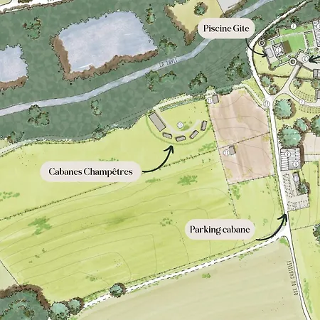 Les Cabanes Champetres - Le Domaine Des Trois Tilleuls Villers-la-Ville Exterior photo